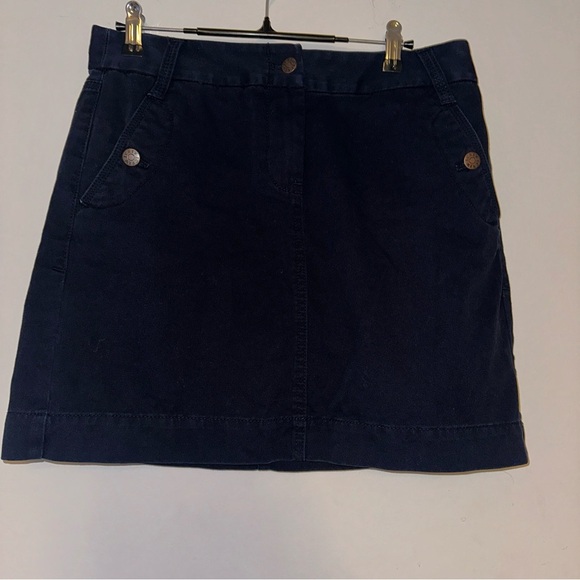 J. Crew Blue Mini Chino Skirt size 6 - Picture 1 of 6